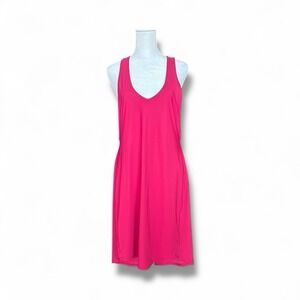 Lululemon Rejuvenate Dress Size 6 Red Open Back Racer Tank Airlux‎ Athleisure